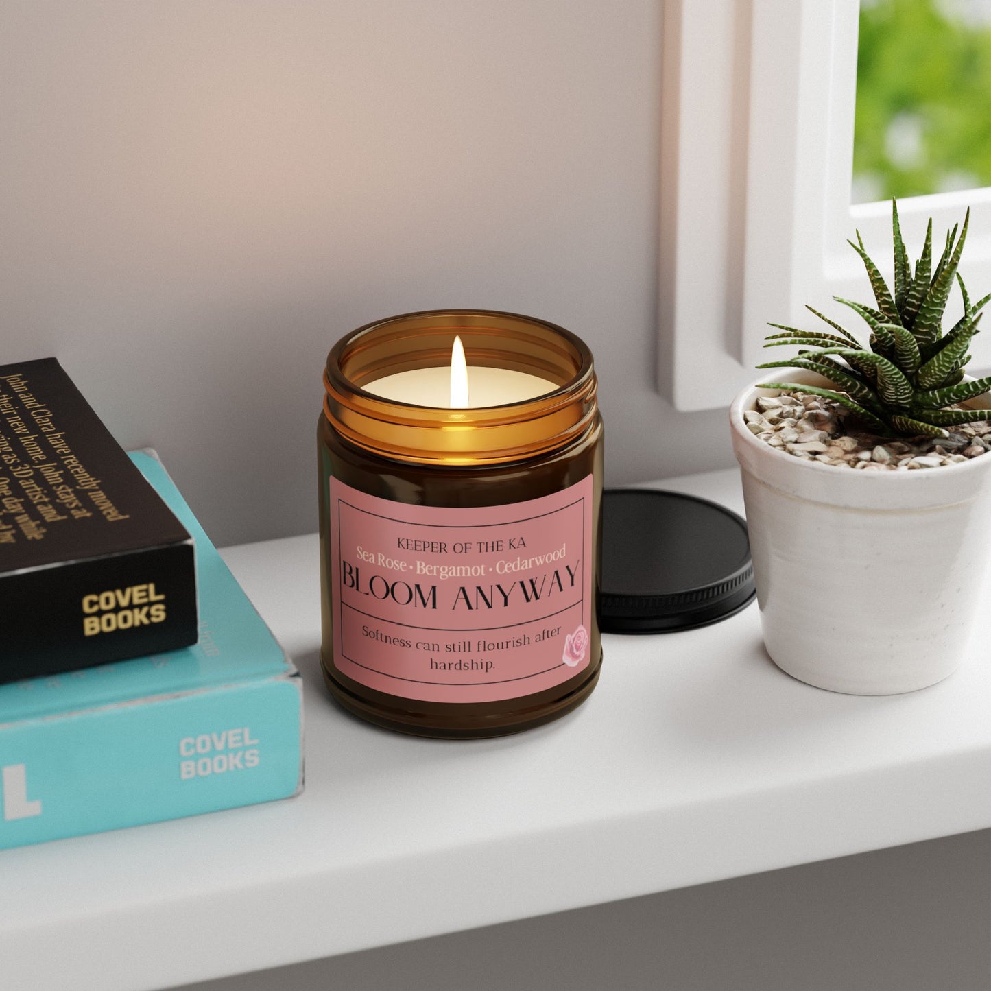 BLOOM ANYWAY | Rose, Bergamot & Cedarwood Soy Candle