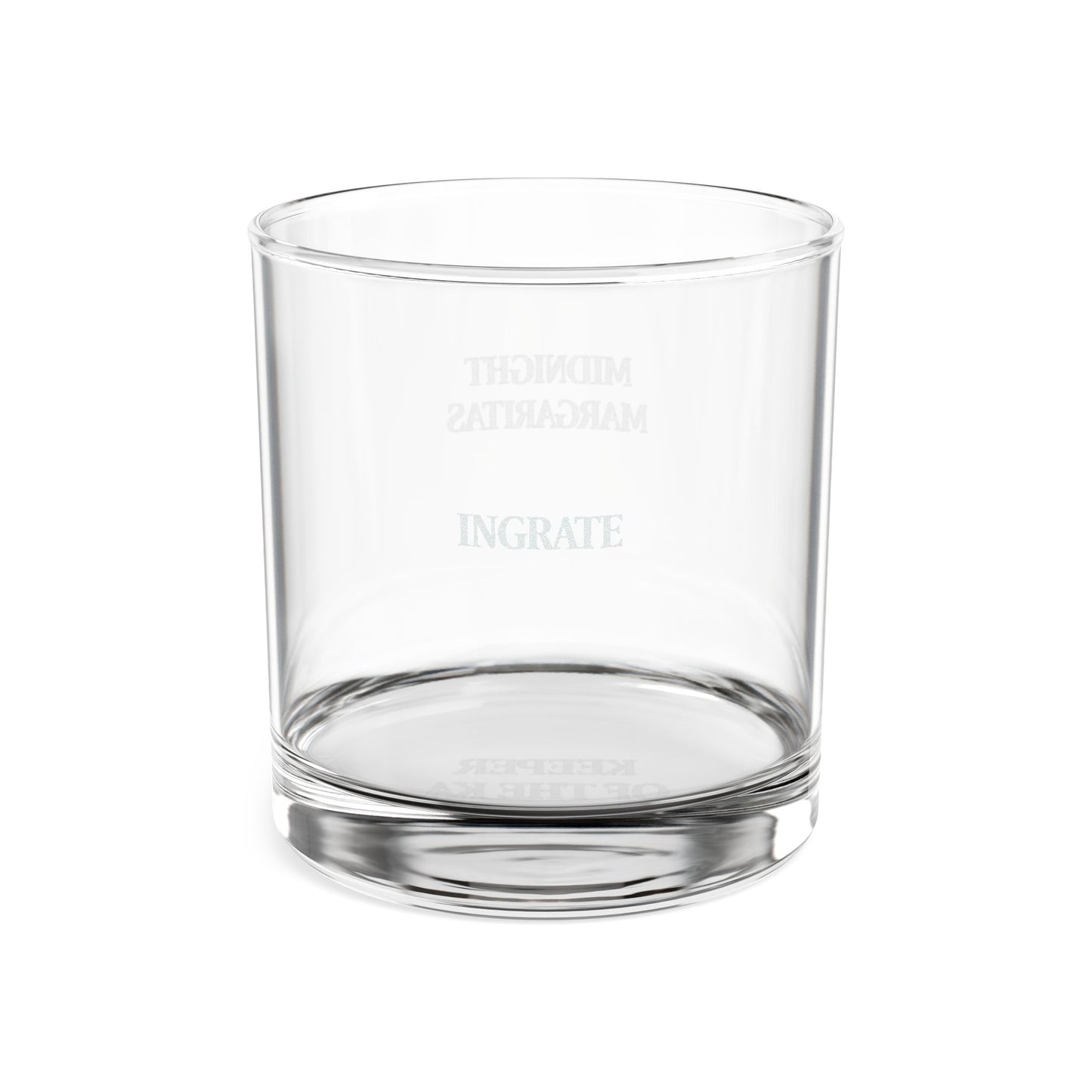 Midnight Margaritas “Ingrate” Engraved Rocks Glass, 10 oz