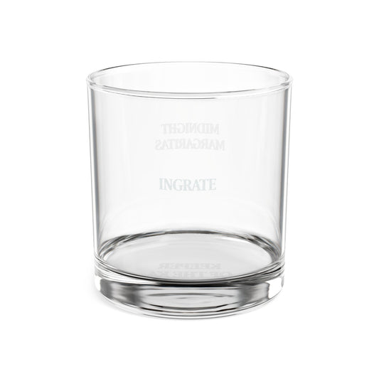 Midnight Margaritas “Ingrate” Engraved Rocks Glass, 10 oz