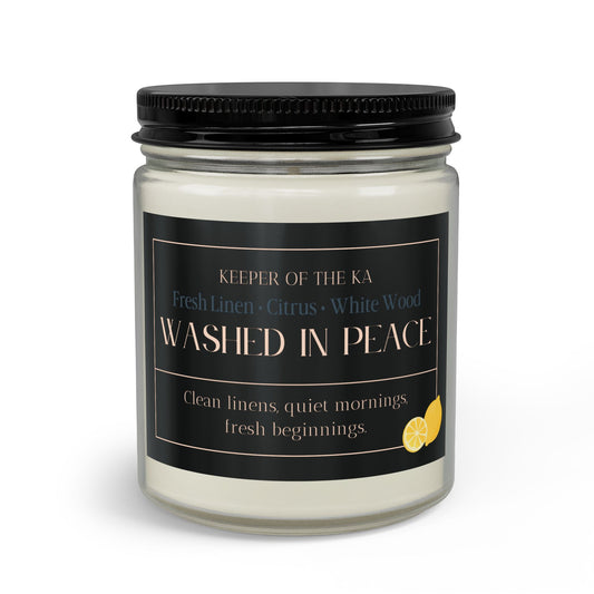WASHED IN PEACE | Fresh Linen Luxury Candle Kit