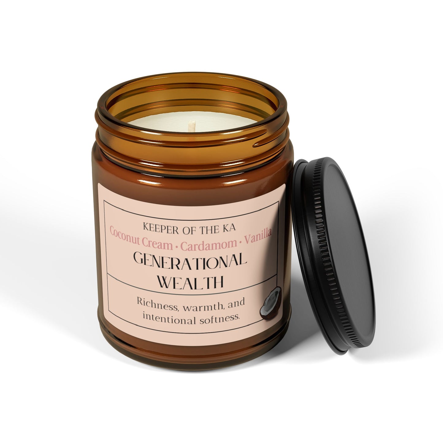 GENERATIONAL WEALTH | Warm Coconut & Cardamom Soy Candle
