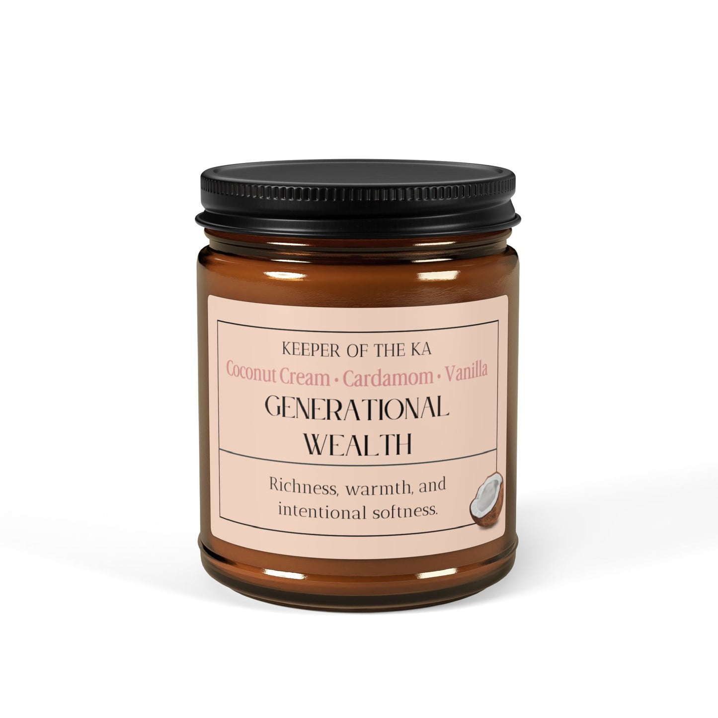 GENERATIONAL WEALTH | Warm Coconut & Cardamom Soy Candle