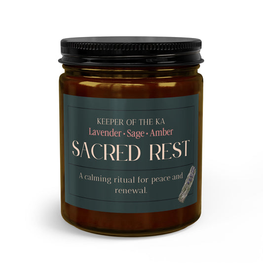SACRED REST | Lavender, Sage & Amber Luxury Soy Candle Kit
