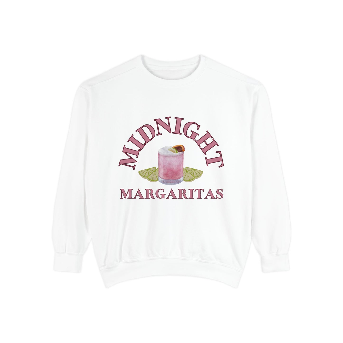 Midnight Margaritas Crewneck Sweatshirt in Salt | Practical Magic Inspired Retro Cocktail Graphic Sweatshirt | Witchy Girls Night Pullover