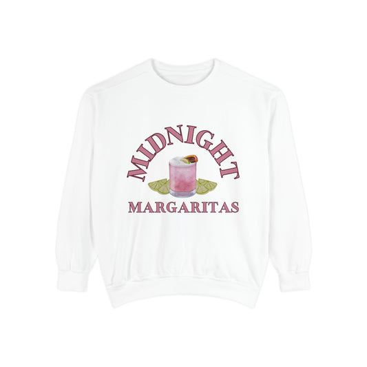 Midnight Margaritas Crewneck Sweatshirt in Salt | Practical Magic Inspired Retro Cocktail Graphic Sweatshirt | Witchy Girls Night Pullover