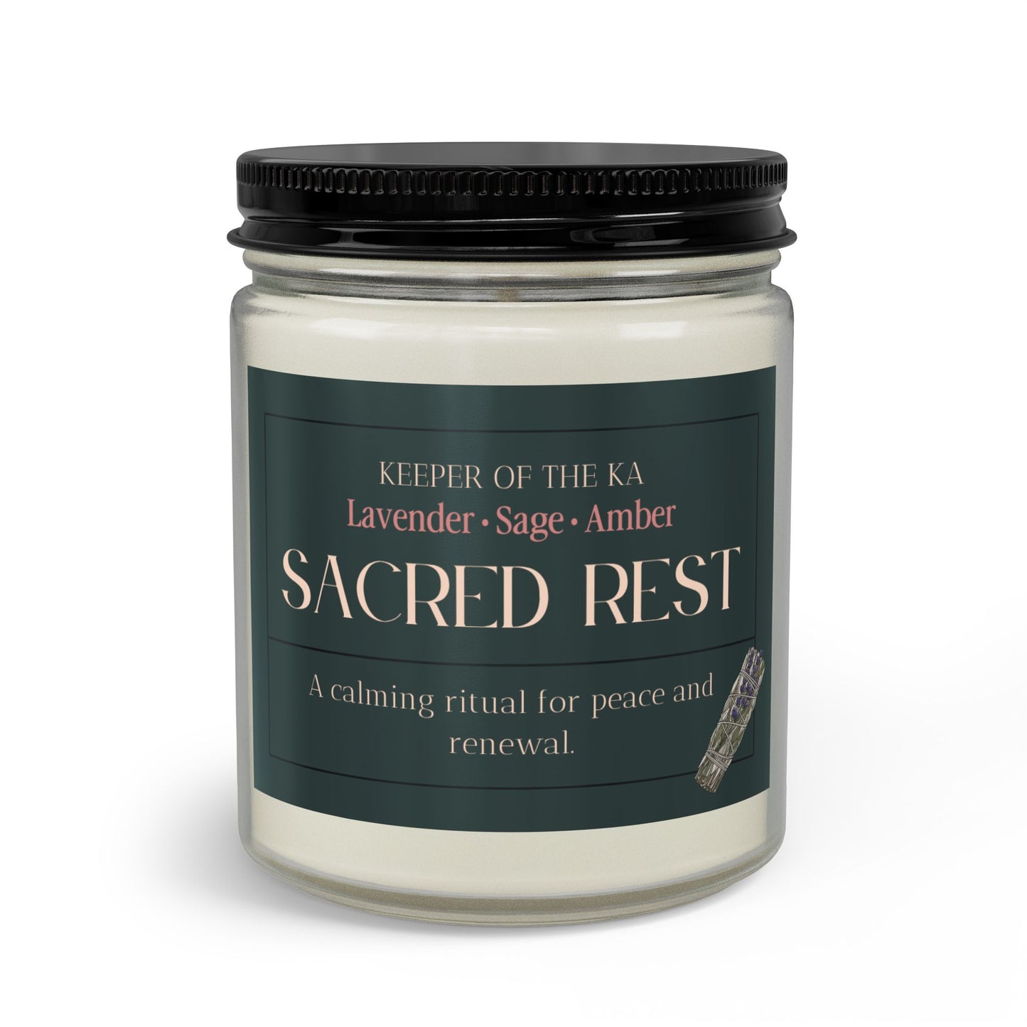 SACRED REST | Lavender, Sage & Amber Luxury Soy Candle Kit