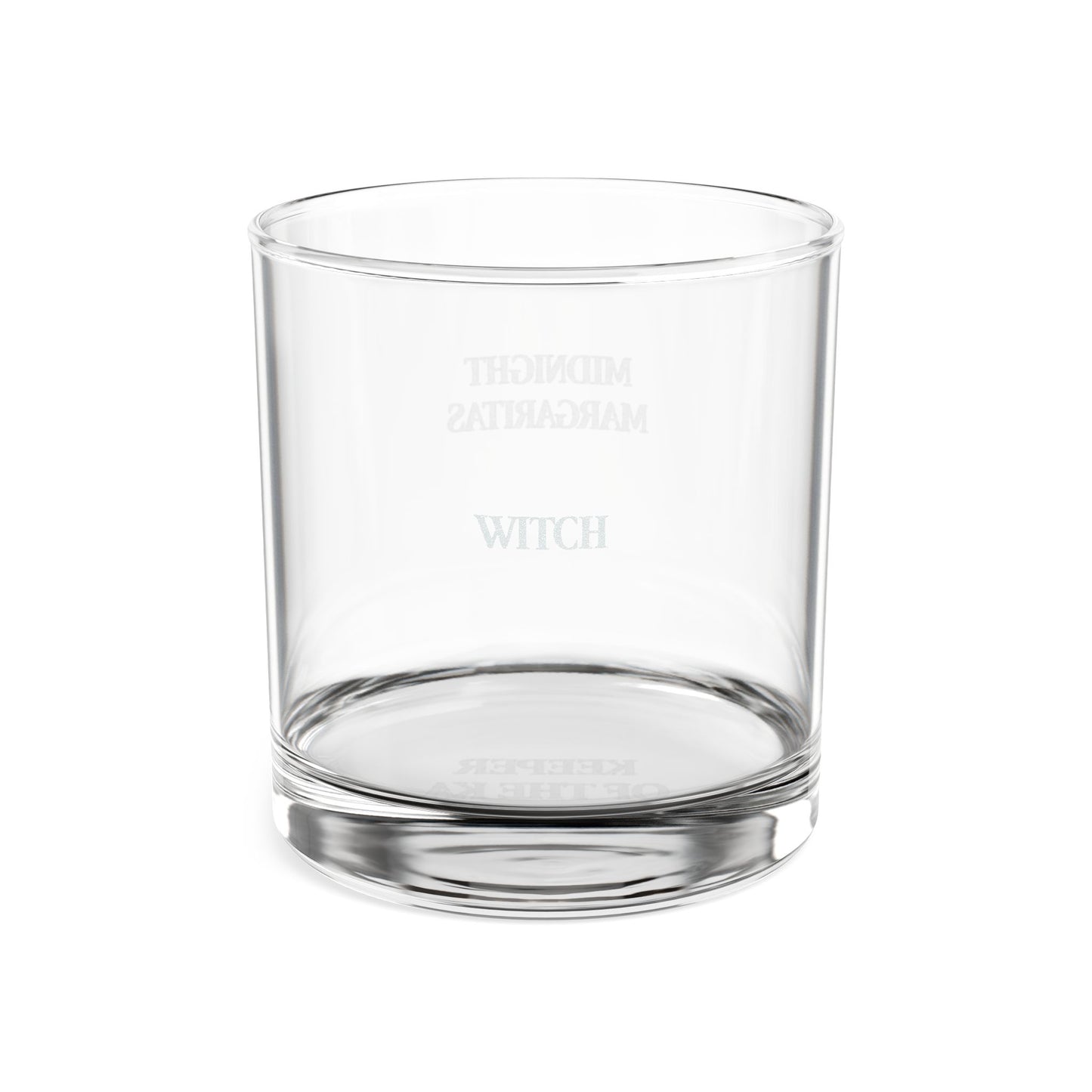 Midnight Margaritas “Witch” Engraved Rocks Glass, 10 oz