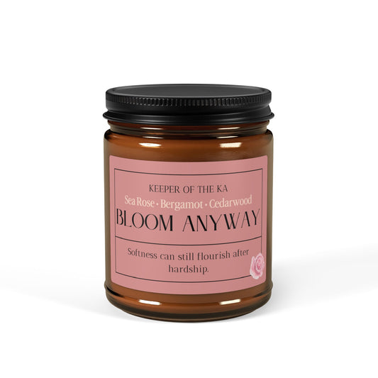 BLOOM ANYWAY | Rose, Bergamot & Cedarwood Soy Candle