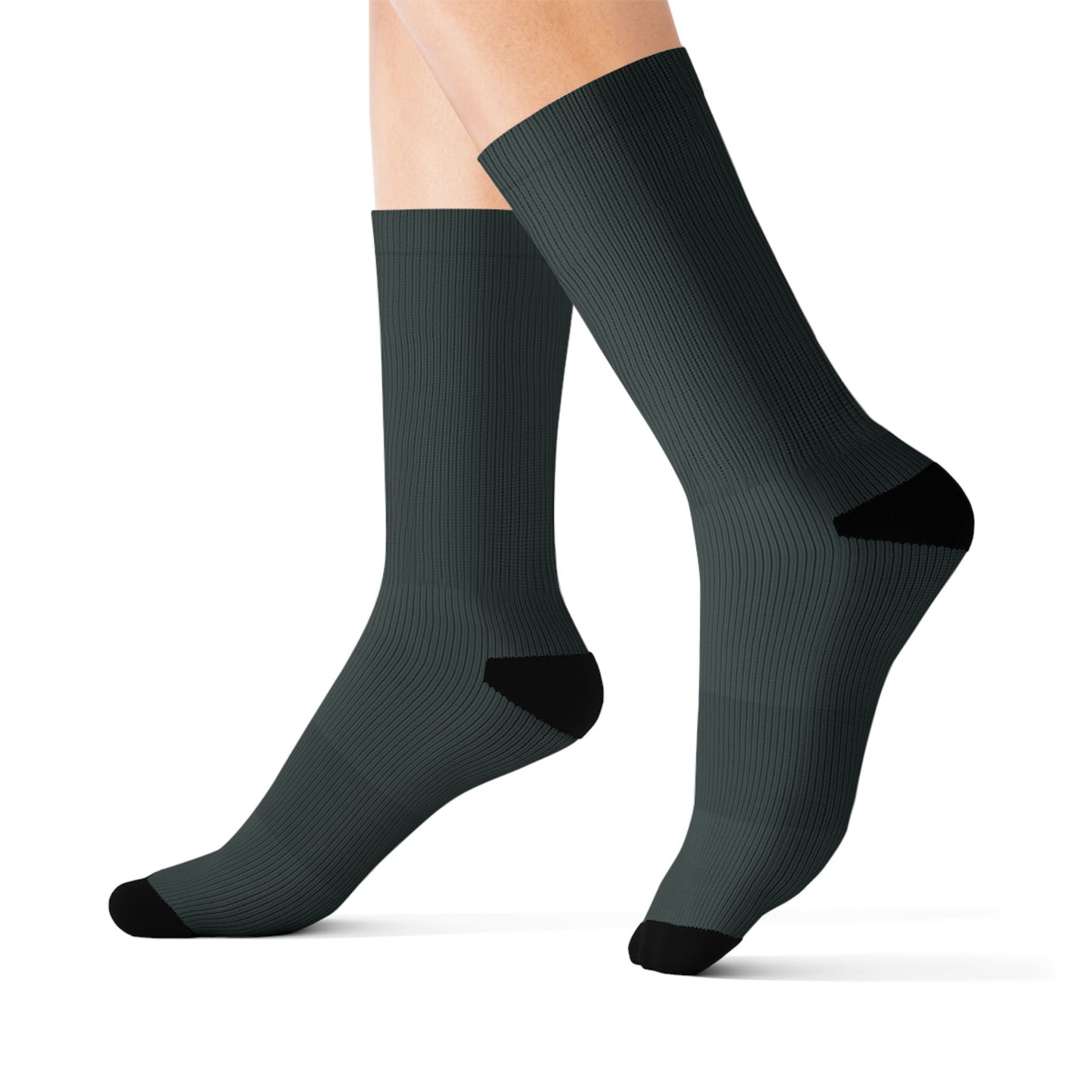 Cushioned Crew Socks in Still Forest