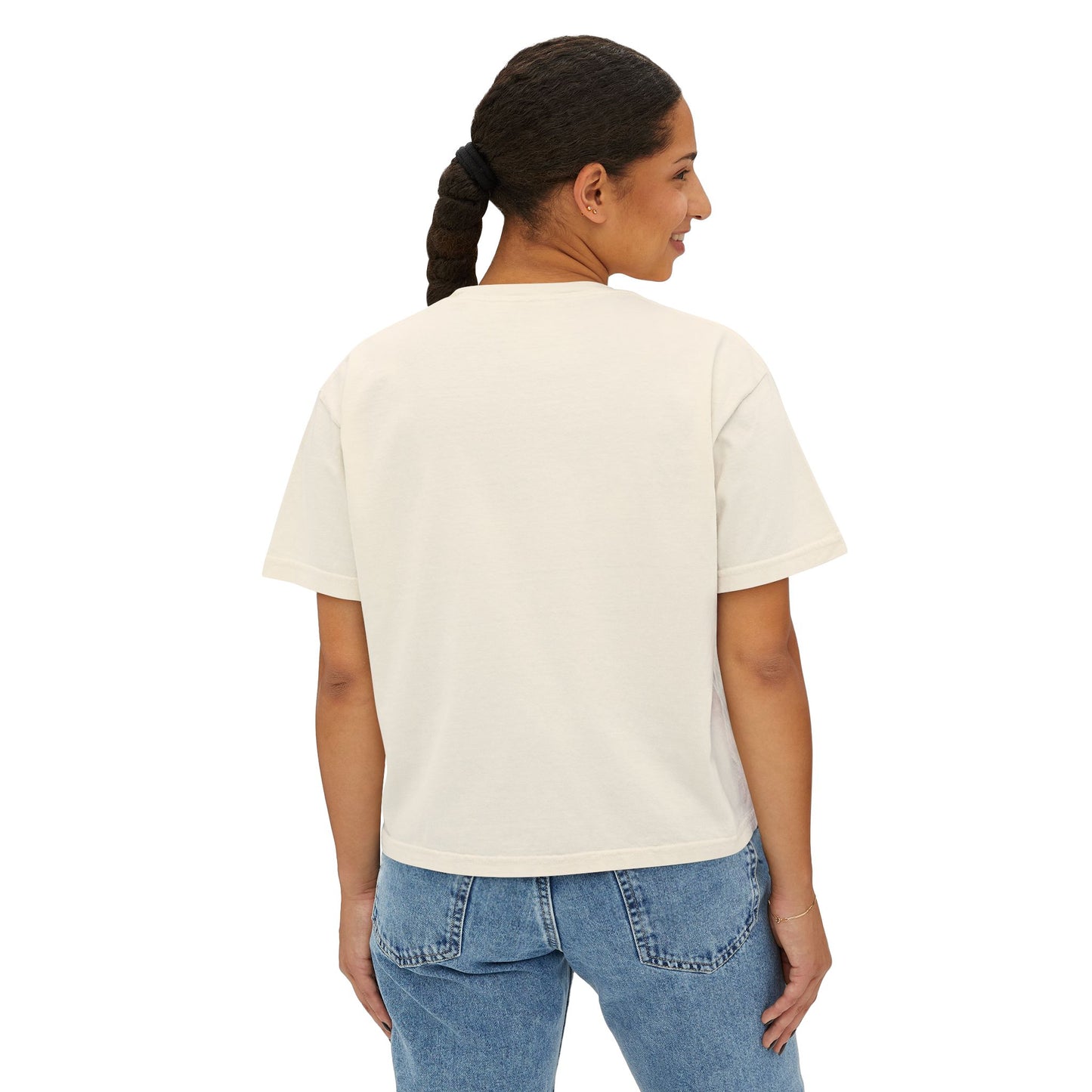 Midnight Margaritas Society Oversized Boxy Tee in Amas Veritas | Vintage Cocktail Club Cropped T-Shirt | Retro Graphic Tee