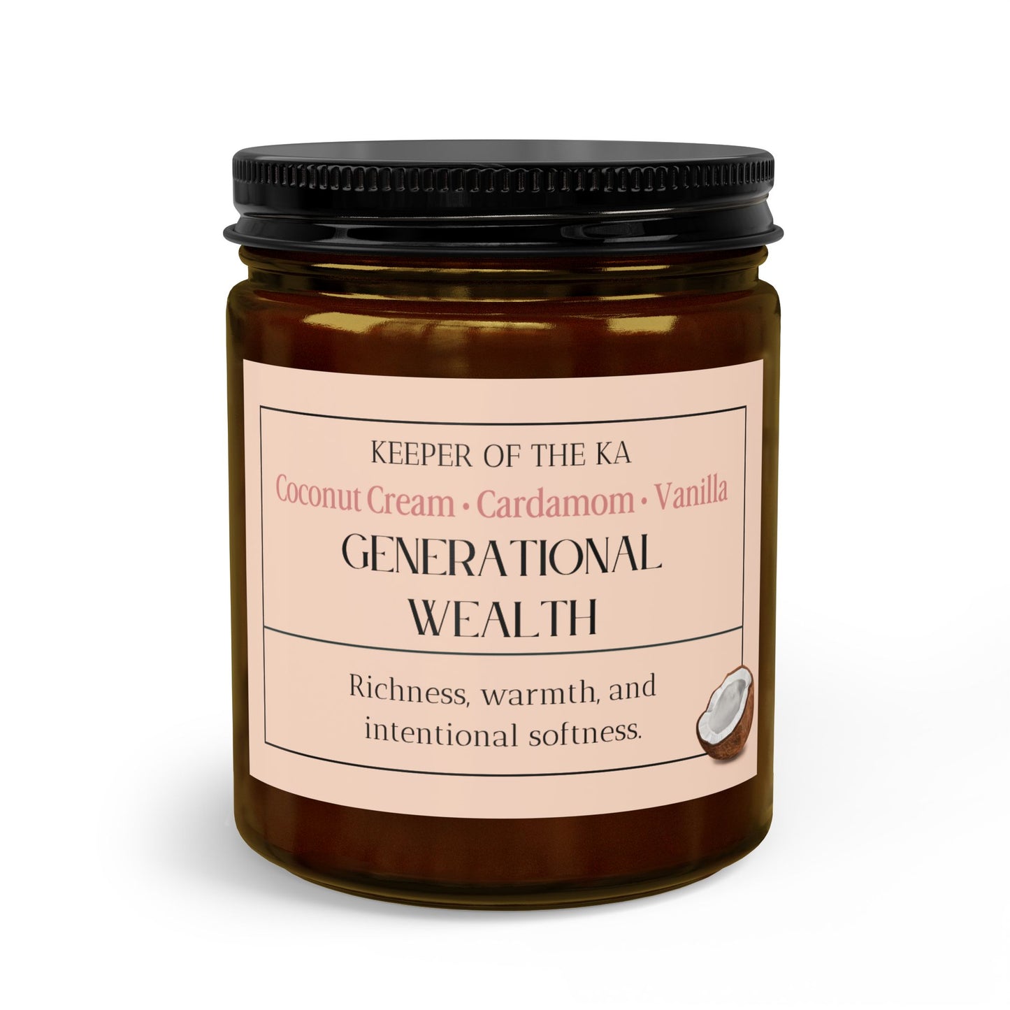GENERATIONAL WEALTH | Warm Coconut & Cardamom Self-Care Candle Kit
