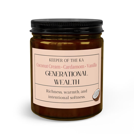 GENERATIONAL WEALTH | Warm Coconut & Cardamom Self-Care Candle Kit
