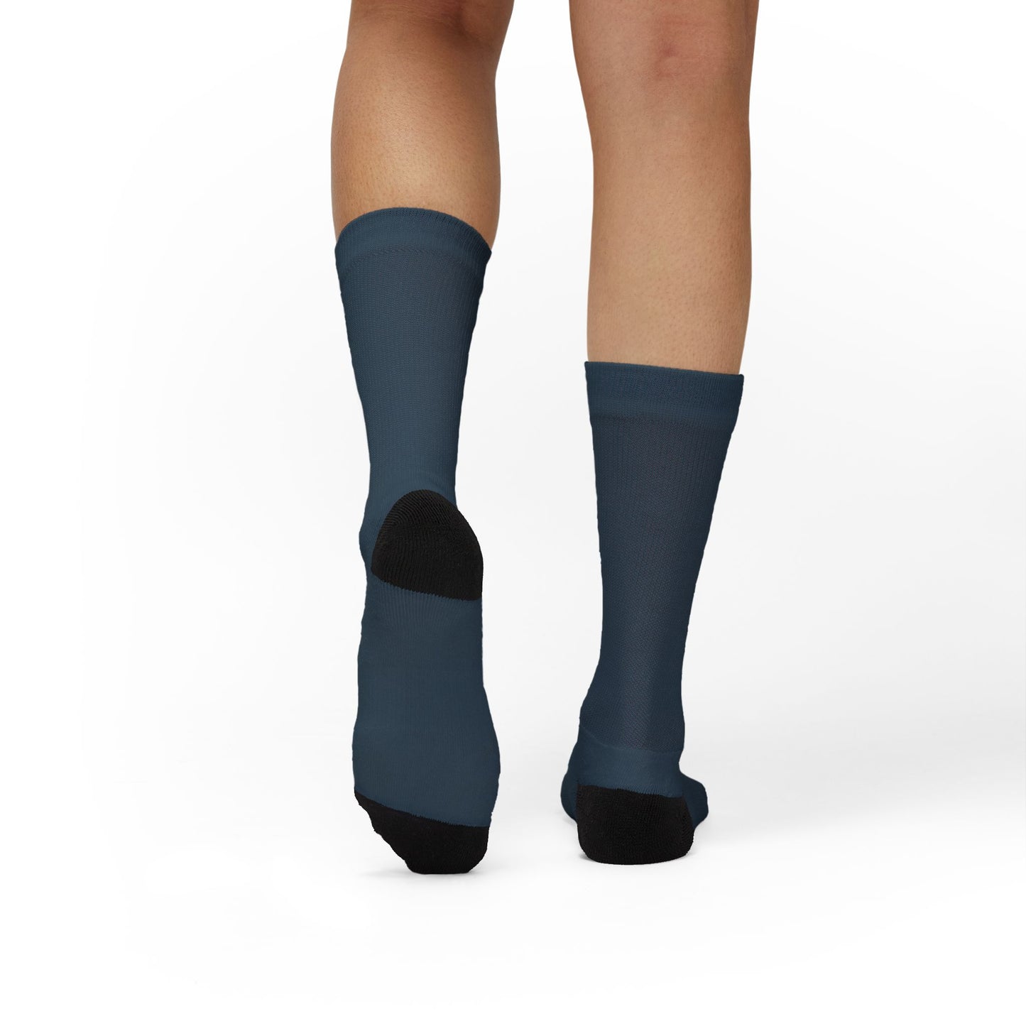Cushioned Crew Socks in Evening Slate