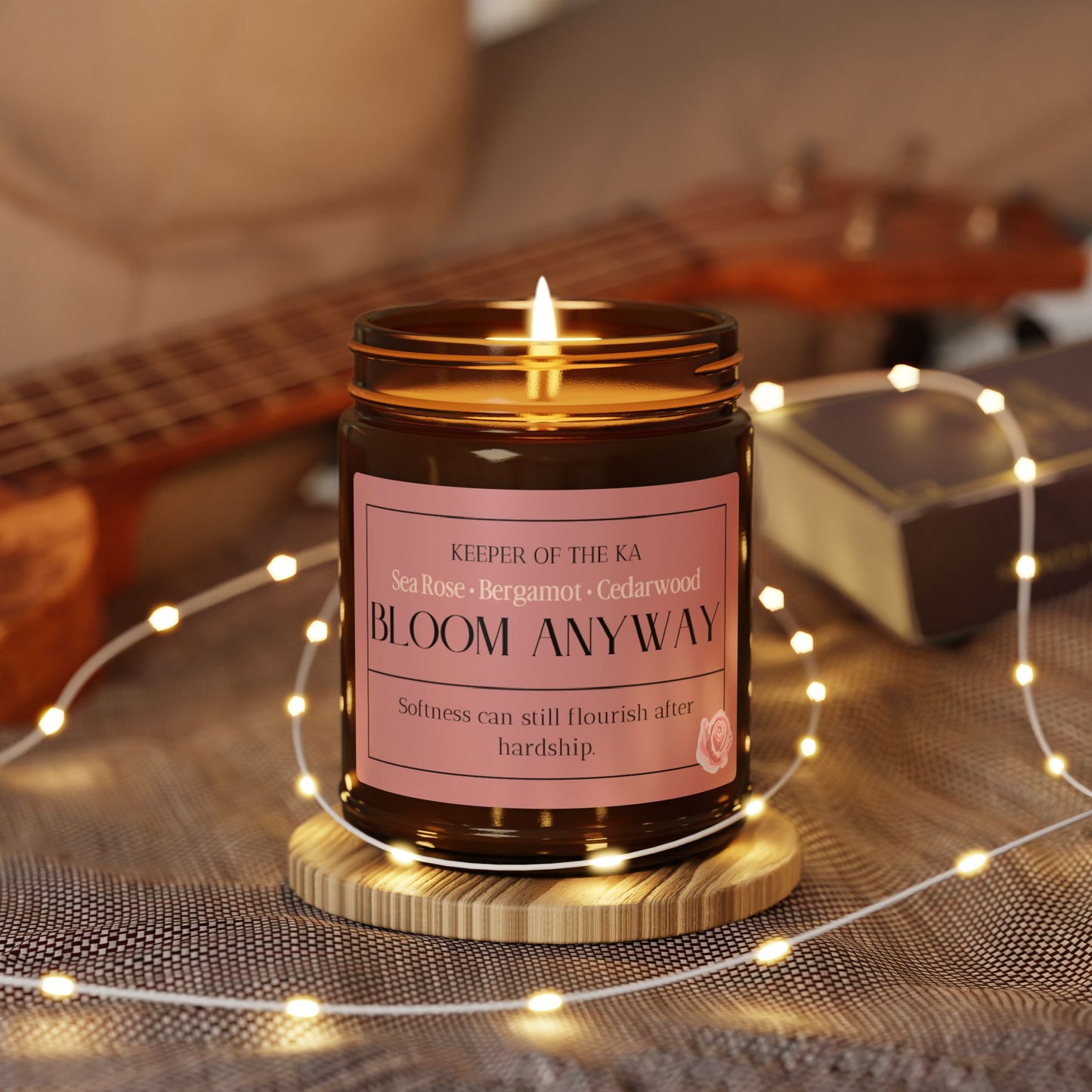 BLOOM ANYWAY | Rose, Bergamot & Cedarwood Soy Candle