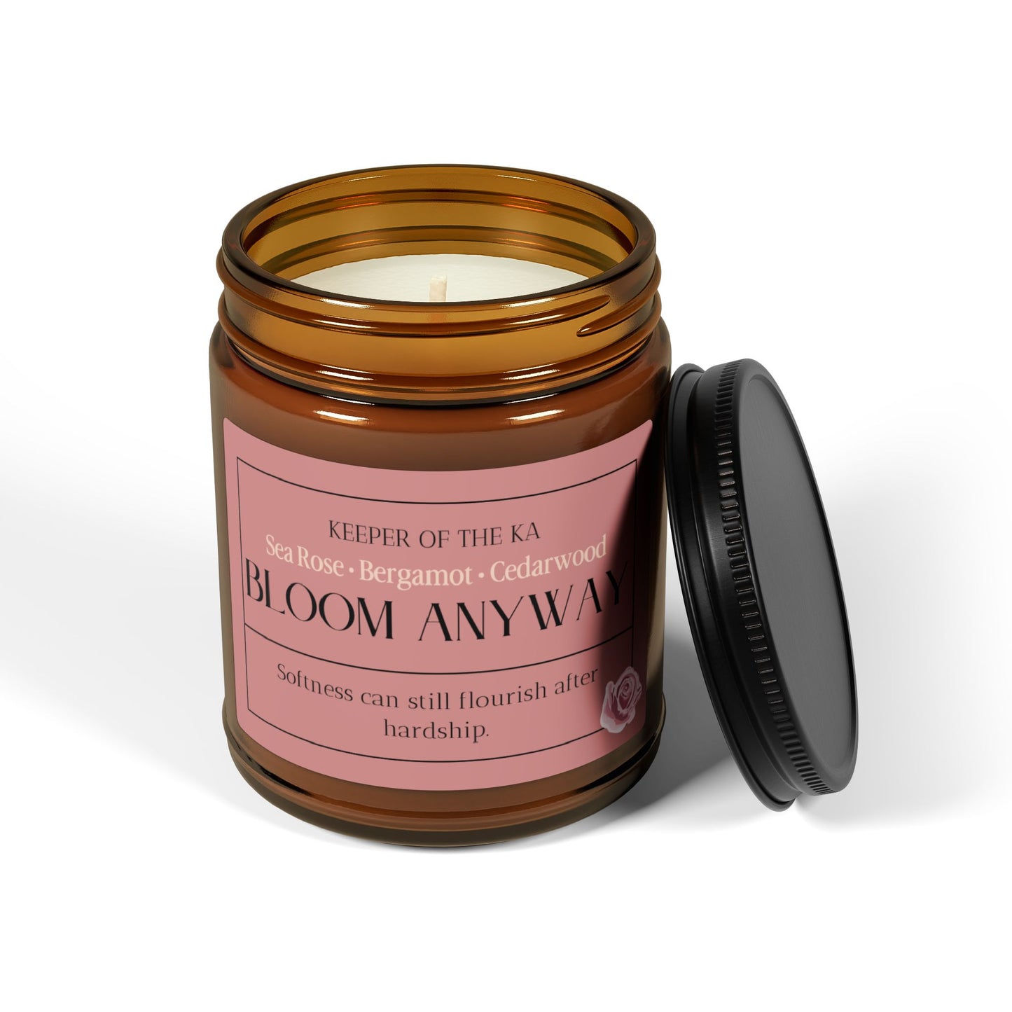 BLOOM ANYWAY | Rose, Bergamot & Cedarwood Soy Candle