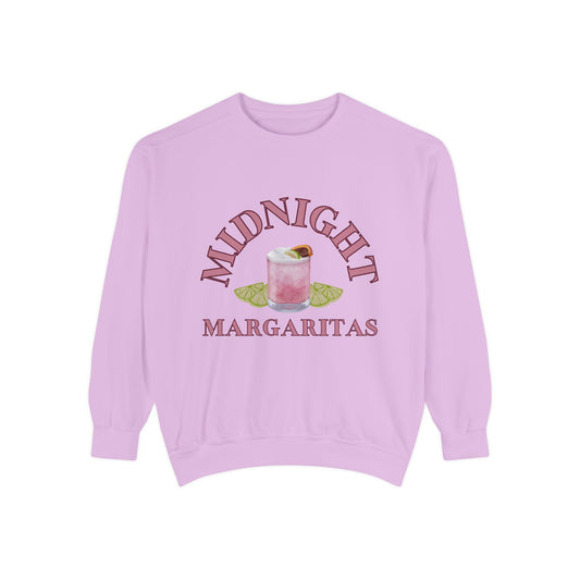 Midnight Margaritas Crewneck Sweatshirt in Belladonna Bloom | Practical Magic Inspired Retro Cocktail Graphic Sweatshirt | Witchy Girls Night Pullover