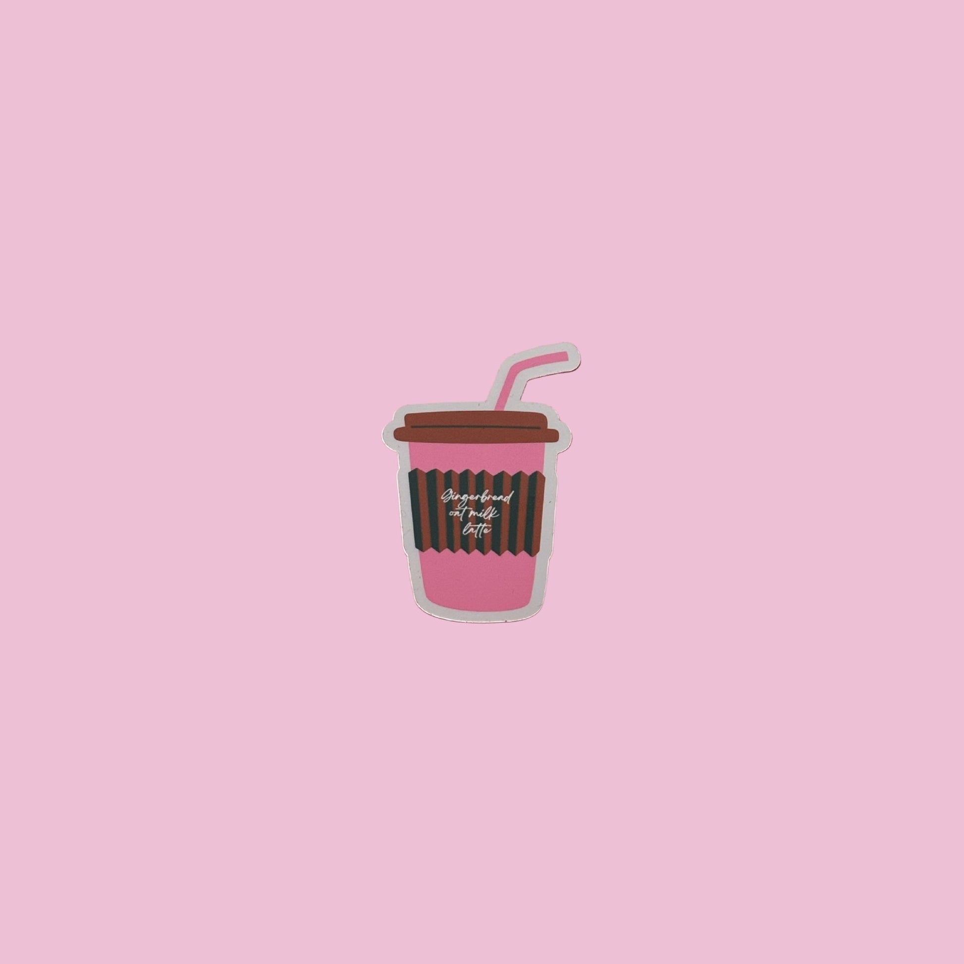 Gingerbread Oat Milk Latte Sticker