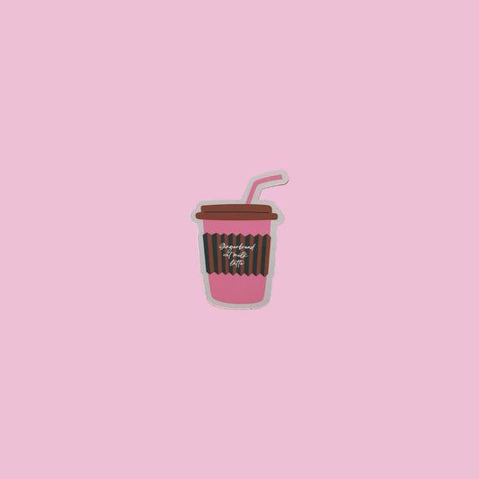 Gingerbread Oat Milk Latte Sticker